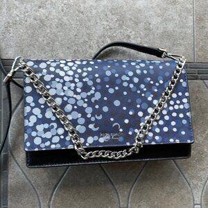Kate Spade Cameron Convertible Crossbody Black with Multi-Colored Dots